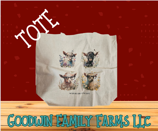 Goat Canvas Tote Bag