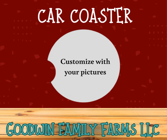 Customize your own car coaster!