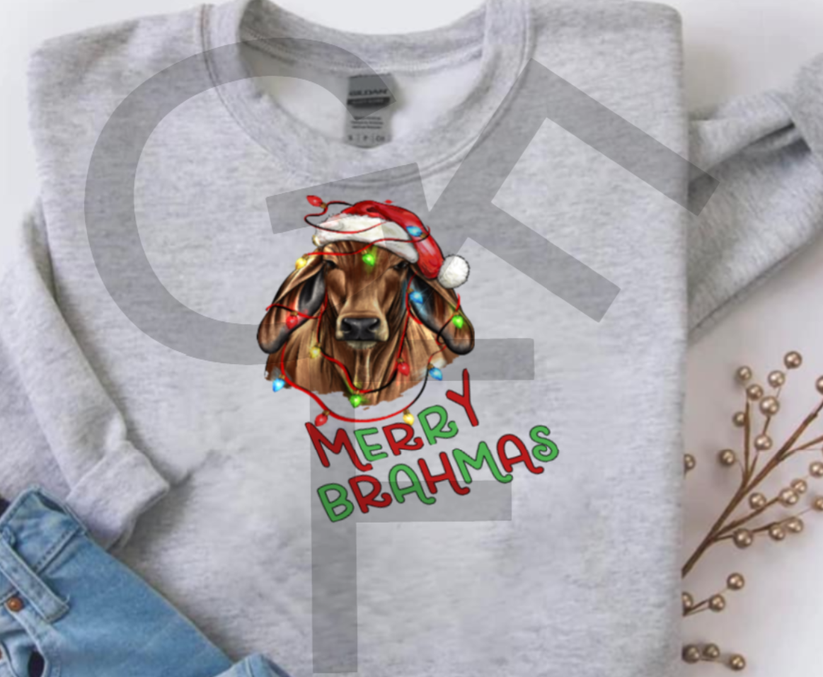 Merry Brahmas Brahman Christmas Shirt