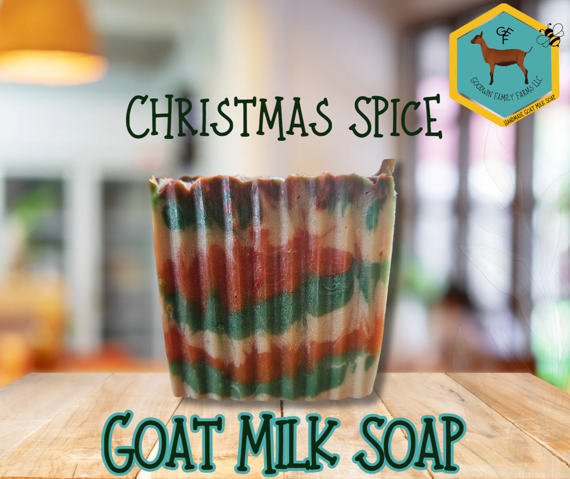 Homemade Goat Milk Soap - Christmas spice